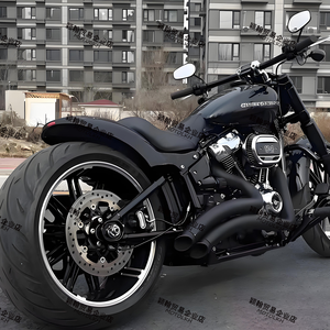 Kit de Cola Corta Ligera Modificada para Soft Tail 18 Years Later <span class=keywords><strong>Street</strong></span> Bully Breaker Fat Boy, con Bloque Trasero y Cojín de Guardabarros - Product Image 4