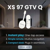 XS97 GTV Q 4K HDR Dongle multimédia pour home cinéma Android 12 WiFi6 2 Go DDR3 16 Go EMMC