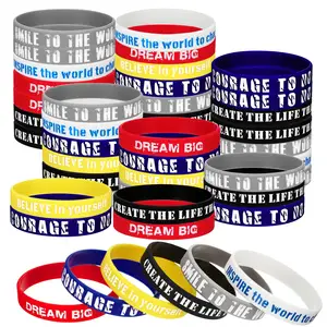 OEM ODM design bracelet wrist band silicone make your own rubber wristbands with promotional events