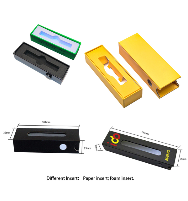 IDOPACK Packaging Drawer Box Cartridge Cr Packaging Cardboard Child Resistant Disposable Cartridges 1ml Cigarette