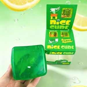 Juguete Sensorial Antiestrés en Forma de Cubo, Diseño Exclusivo, Regalo Ideal para Aliviar la Ansiedad, Cubo Verde Suave, de Ascenso Lento - Product Image 4