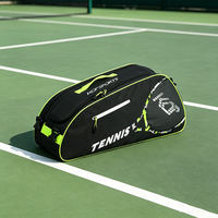 Sac de tennis personnalisé KOP OEM/ODM pour 6 raquettes avec compartiment ventilé pour chaussures et bretelles amovibles