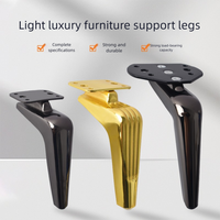 Quincaillerie de luxe haut de gamme canapé pieds transfrontalier gros faucille Support en métal pour Table basse meuble TV lit