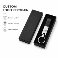 Özel Logo Deri Kayışlı Metal Anahtarlık, Hediye Kutulu, Lazer Kazımalı Anahtarlık, Kurumsal İşletme Promosyon Hediyeleri için