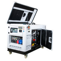 Generator Diesel Elektrik 5 Kva 5 Kva, Generator Diesel Super Sunyi 5 Kva Portabel Kecil untuk Harga Listrik 1/3 Fase