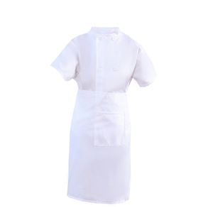 Tablier de chef réglable pour enfants, garçons et filles, avec 2 poches pour Halloween, costume uniforme blanc, costumes de jour de carrière - Product Image 5