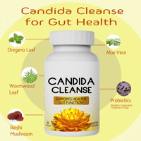 Capsules d'herbes pour nettoyer les intestins de Candida, santé, nettoyage de l'intestin et du côlon, soutien à la nettoyage de Candida, compléments alimentaires à base de plantes