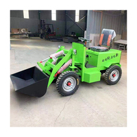 Hocheffizienter Mini-Traktor Allradantrieb Elektrowlader Selbstlader Kleinerlader mit Frontlader