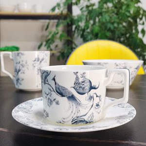 Service de table en porcelaine fine de haute qualité, design rétro classique, motif animal, branche entrelacée, nouveau style chinois, cadeaux d'affaires - Product Image 3