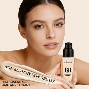 Crème hydratante pour le visage, fond de teint sans huile pour le contrôle du sébum, base de maquillage quotidienne pour femmes, correcteur léger et malléable - Product Image 5
