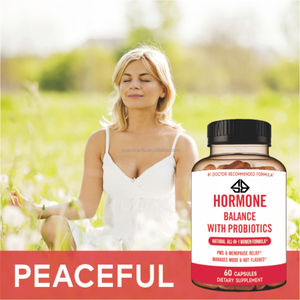 Probióticos para el Equilibrio Hormonal en Adultos, para las Ondas de Calor, Sudores Nocturnos y Control del Estado de Ánimo - Orgánicos, 60 Cápsulas - Product Image 4