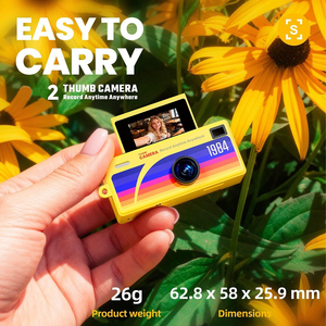 <span class=keywords><strong>Mini</strong></span> appareil photo numérique avec écran LCD rabattable de 0,97 pouces, 1080P 130 °   <span class=keywords><strong>Mini</strong></span> caméra numérique rétro grand angle à clipser sur clé USB - Product Image 3