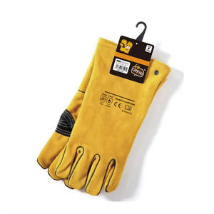 Gants de sécurité de Camping en plein air de qualité supérieure en cuir de vachette ignifuge isolation thermique haute température résistant à l'usure feu de joie gants de Camping - Product Image 3