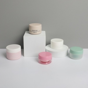 Wholesale Custom Cute Matte Purple Skin Care Beauty Packaging Pink Body Cream 10g 30g <b>Empty</b> Plastic Cosmetic Frosted 15G <b>Jars</b> - Product Image 6