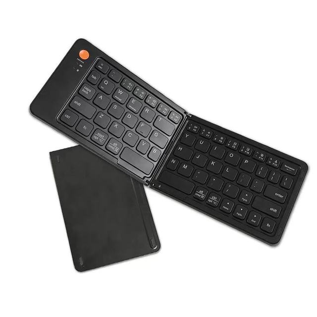 2025 Foldable Keyboard Portable Wireless Rechargeable Ultra Slim Keyboard Compatible with IOS Android Windows Smartphone