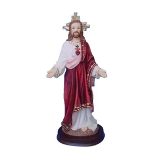 Customized Resin Religious Crafts Mother Of Jesus Virgin Mary Statues Of Virgin Mary Appearance Home Decoration