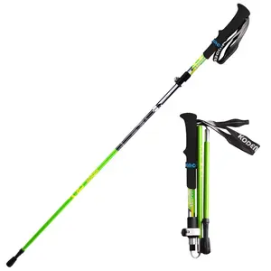 Outdoor 5 Section Carbon Fiber Folding Hiking Trekking Pole Adjustable Hiking Pole Trekking Pole Walking Stick