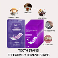 Bandes blanchissantes violettes pour les dents, patch correcteur de couleur pour éliminer les taches jaunes, traitement de blanchiment dentaire