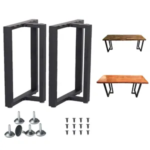 DIY Brackets Mid Century Table Legs Hot Selling Heavy Duty X Dining Table Legs Rustic T Shape Desk Modern Metal Table Legs