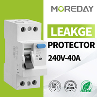 Moreday 1P Mini Disyuntor Residual AC & A Tipo Compacto MCB/RCD con Protección contra Sobrecarga Tipo Electrónico Miniatura RCBO