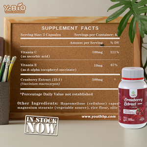 YOUTH Custom Private Natuurlijke Supplementen Cranberry Extract Capsules 90 Capsules/fles Verbetert Mentale Duidelijkheid Antioxidant - Product Image 5