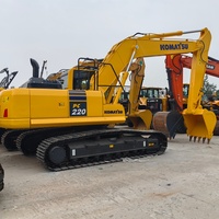 Excavatrice sur chenilles d'occasion en bon état, importée, Komatsu PC220, Komatsu PC220-7, PC220-8, excavatrice d'occasion à vendre