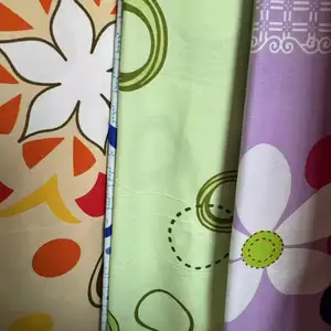 Floral micro Poly disperso impresión sábana hogar textil rollo embalaje liso cepillado
