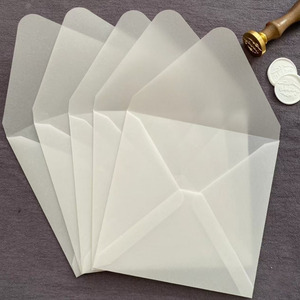 <span class=keywords><strong>ซอง</strong></span>กระดาษแก้วใสทรงสี่เหลี่ยมแบบกำหนดเองสำหรับการ์ดเชิญงานแต่งงานแบบใสทรงกลม - Product Image 2