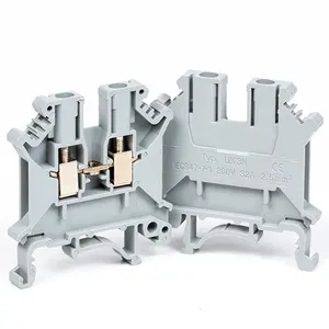 UK3N screw terminal block 0.2-2.5 SQMM JUK3N feed-through din rail block UK universal modular wire connector