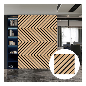 Panneau <span class=keywords><strong>acoustique</strong></span> en bois hexagonal 3D moderne |   Tuiles acoustiques géométriques en placage |   Décoration murale en placage de bois pour bureau - Product Image 3