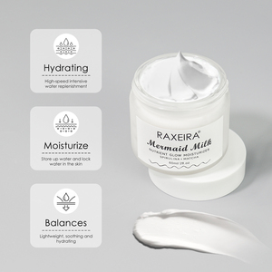 Marque privée Lait de sirène Hydratant Crème hydratante pour le visage Blanchissant Éclaircissant Nourrissant Soins de la peau Beauté Crème pour le visage - Product Image 3