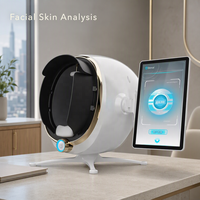 Analyseur de peau du visage avec test d'hydratation, prédiction de l'âge de la peau, analyse en profondeur de la surface, rapport complet et accès par QR