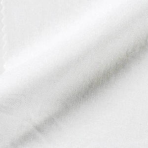 Haute qualité couleur blanche unie tissé 140gsm viscose chemise dames robe 70% rayonne tissu bébé 30% lin tissu avec logo personnalisé - Product Image 5