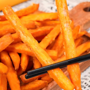 Frites de patates douces pré-frites en vrac pour friteuse à air, collation de légumes surgelés croustillants et sains - Product Image 4