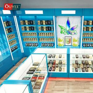 Fabricación de fábrica Smoke Shop Display Show Glass Display Case Glass Smoke Display para cigarros - Product Image 2