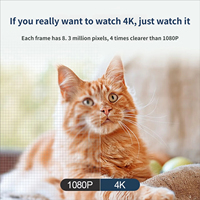 Projecteur DLP 4K UHD BK4000M, calibrage des couleurs de qualité cinéma 3D, 96% Rec.709, écran géant de 200 pouces, projecteur de cinéma maison