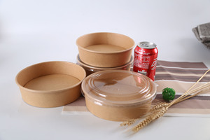 Bol de riz en papier artisanal biodégradable, 50 pièces, bol à salade de <span class=keywords><strong>Donburi</strong></span> jetable - Product Image 3