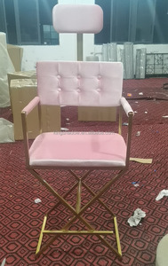 Mobiliario de Salón Sillas Cosméticas de Moda para <span class=keywords><strong>Uñas</strong></span> Silla de Maquillaje Plegable con Reposacabezas Taburete de Maquillaje para Dama - Product Image 4