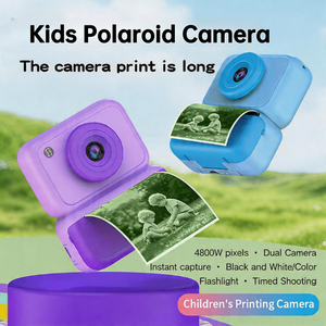 Appareil photo instantané <span class=keywords><strong>Polaroid</strong></span> pour enfants, fonction d'impression couleur portable, 48MP, pour un cadeau d'anniversaire ou de vacances - Product Image 2