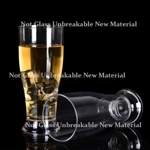 Taza <span class=keywords><strong>de</strong></span> plástico transparente e irrompible para batidos, para helados, venta al por mayor - Product Image 4