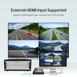 Bộ giải mã video đa kênh 4K siêu <span class=keywords><strong>HD</strong></span> bộ giải mã video ma trận IP để giám sát an ninh với màn hình đa màn hình - Product Image 5
