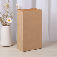 Sac à emporter en papier kraft brun personnalisé recyclable transporteur alimentaire de luxe offset numérique avec votre propre logo
