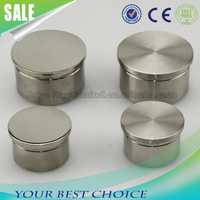 Embout de tube rond en acier inoxydable 304 316 finition satinée pour balustrade