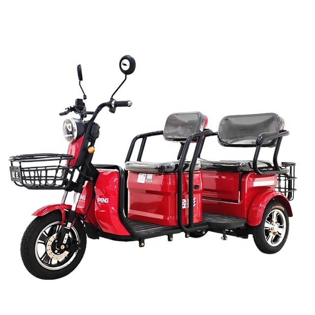 New Model EEC Certificate 3 Seats Electric Scooter 3 Wheel Tricycle Electric for Turkey Market