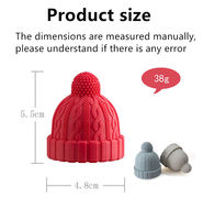 Bouchon de bouteille en silicone amusant en forme de bonnet tricoté, réutilisable, de qualité alimentaire, pour vin, bière, accessoires de bar – Prix usine