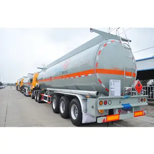 Gebraucht 36000 Liter 40000 Liter 4 Fach 45 kubischer Aluminium tank Edelstahl LKW Benzin Kraftstoff tanker Sattel anhänger