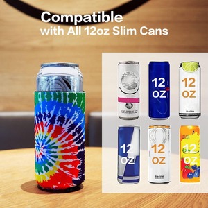 Refroidisseur <span class=keywords><strong>de</strong></span> canettes slim 12 oz pour Hard Seltzer, manchon isotherme en néoprène pour bière, White Claw, boissons énergisantes Truly, pack <span class=keywords><strong>de</strong></span> fête - Product Image 4