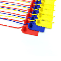 Sello de seguridad de plástico US-PS210F de 210 mm para equipaje de viaje, precinto de cremallera desprendible