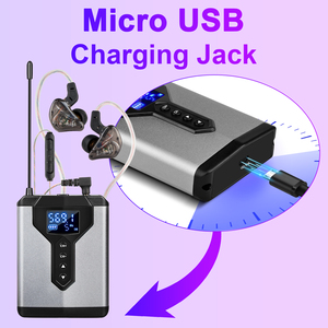 Dt2 Stereo UHF Trong Tai Màn Hình Hệ Thống Không Dây Âm Nhạc Trực Tiếp Sân Khấu Hiệu Suất Phòng Thu Máy Phát Và Máy Thu - Product Image 5