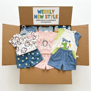 Conjuntos de Ropa de Verano de Algodón para Niños de 0 a 12 Años, Lote Mixto al por Mayor, Liquidación de Excedentes de Boutique - Product Image 1